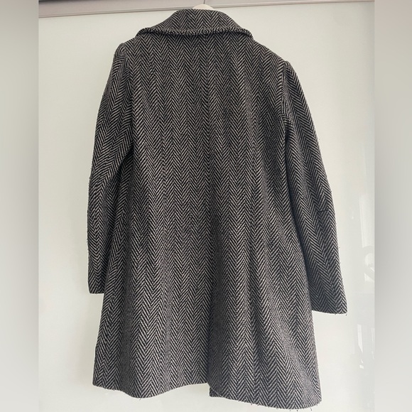 Loved, Smart Set Women’s Vintage B&W Wool Collared Coat Jacket Size Medium M - Picture 9 of 9